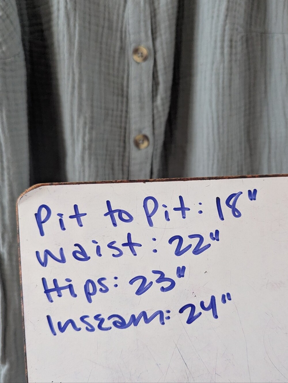 Cotton Gauze Maternity Jumpsuit - Picture 8 of 8